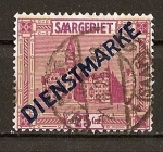 Stamps : Europe : France :  Sarre - Ocupacion Francesa - Servicio.