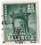 Stamps Spain -  Plan Sur de Valencia. 6.- Casilicio de San Vicente Ferrer