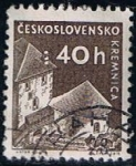 Stamps Czechoslovakia -  Scott  974  Castillo de Kremnica (2)