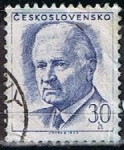 Stamps Czechoslovakia -  Scott  1540  Pres. Ludvik Svoboda