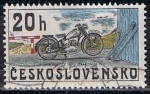 Stamps Czechoslovakia -  Scott  2018 Motocicleta shown