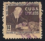Stamps : America : Cuba :  Dr. Antonio Sánchez de Bustamante y Sirvén - Retiro de Comunicaciones