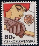 Stamps Czechoslovakia -  Scott  2095  Demostracion