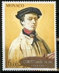 Stamps : Europe : Monaco :  Autoretrato de Corot