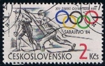 Stamps Czechoslovakia -  Scott  2495  Juegos Olimpicos  Cros-country