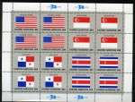 Sellos del Mundo : America : ONU : HB Banderas b-4