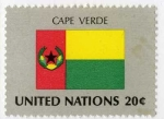 Sellos de America - ONU -  Bandera- Cabo Verde