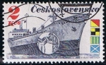 Stamps Czechoslovakia -  Scott  2738  transpote maritimo