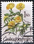 Stamps Czechoslovakia -  Scott  2780  Zinia elegans