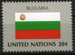 Sellos de America - ONU -  Bandera - Bulgaria