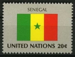 Stamps : America : ONU :  Bandera - Senegal