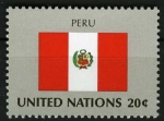 Stamps : America : ONU :  Bandera - Peru