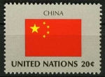 Sellos de America - ONU -  Bandera -China