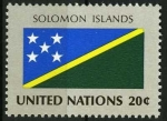 Stamps : America : ONU :  Bandera - Salomon Islas