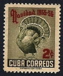 Stamps : America : Cuba :  Navidad  55-56  Pavo