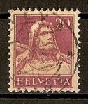 Stamps Switzerland -  Busto de Guillermo Tell.