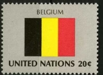 Stamps ONU -  Bandera - Belgica