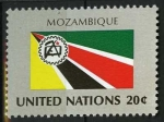 Stamps : America : ONU :  Bandera - Mozambique