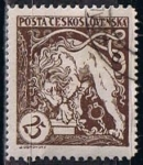 Stamps Czechoslovakia -  Scott  B125 Bohemia Leon rompiendo las Cadenas
