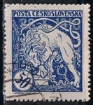 Stamps Czechoslovakia -  Scott  B126 Bohemia Leon rompiendo las Cadenas (2)