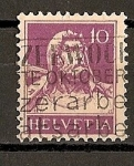 Stamps Switzerland -  Busto de Guillermo Tell.