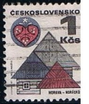 Stamps Czechoslovakia -  Scott  Roofs And folk