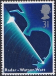 Stamps United Kingdom -  CIENTÍFICOS Y SUS TECNOLOGÍAS. RADAR DESARROLADO POR ROBERT WATSON-WATT