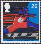 Stamps United Kingdom -  DEPORTES 1991. SALTO DE VALLAS