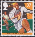 Stamps United Kingdom -  DEPORTES 1991. RUGBY