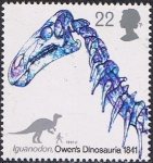 Stamps United Kingdom -  LOS DINOSAURIOS DE OWEN. IGUANODON