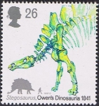 Stamps United Kingdom -  LOS DINOSAURIOS DE OWEN. STEGOSAURUS