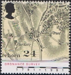 Stamps United Kingdom -  BICENTENARIO DE LA AGENCIA NACIONAL DEL MAPEADO. MAPA DE HAMSTREET DE 1816