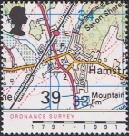 Stamps United Kingdom -  BICENTENARIO DE LA AGENCIA NACIONAL DEL MAPEADO. MAPA DE HAMSTREET DE 1991