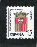 Stamps : Europe : Spain :  1521- 75º ANIVº CORONACION  Nª Sº MERCED-ESCUDO DE LA ORDEN