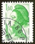 Stamps France -  LIBERTY DELACROIX - MARIANNE