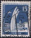 Stamps Germany -  BERLIN. MONUMENTOS. MONUMENTO DEL PUENTE AEREO