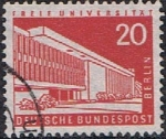 Stamps Germany -  BERLIN. MONUMENTOS. LA UNIVERSIDAD LIBRE