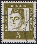 Stamps Germany -  BERLIN. ALEMANES CÉLEBRES. ALBERTO MAGNO