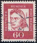 Stamps Germany -  BERLIN. ALEMANES CÉLEBRES. FRIEDRICH VON SHILLER