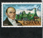 Stamps Spain -  2173- 125º ANIVERSARIO DEL FERROCARRIL BARCELONA- MATARO.