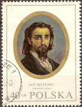 Stamps Poland -  Jan Matejko (autorretrato artístico)