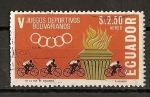 Stamps Ecuador -  V Juegos Deportivos Panamericanos.