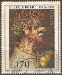 Stamps : Europe : Italy :  G.Arcimboldi 1527-1593"el invierno".