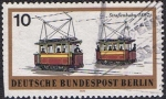 Stamps : Europe : Germany :  BERLIN. MEDIOS DE TRANSPORTE BERLINESES. TRANVIA ELÉCTRICO