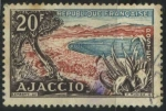 Stamps : Europe : France :  S724 - Playa Golfo de Ajaccio