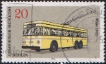 Stamps Germany -  BERLIN. MEDIOS DE TRANSPORTE BERLINESES. TROLEBÚS