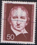 Stamps Germany -  BERLIN. 125 ANIV. DE LA MUERTE DEL ESCULTOR GOTTFRIED SCHADOW