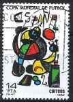 Stamps : Europe : Spain :  2644 Copa Mundial de Futbol 1982.Cartel de Joan Miró.(3)