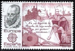 Stamps Spain -  2703 Europa-CEPT. Miguel de Cervantes y El Quijote.