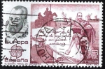 Stamps Spain -  2703 Europa-CEPT. Miguel de Cervantes y El Quijote.(3)